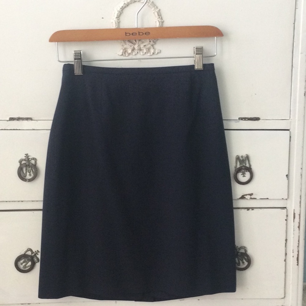 Ann Taylor Charcoal Gray Pencil Skirt